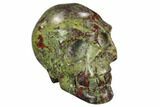 Polished Dragon's Blood Jasper Skull - South Africa #125171-1